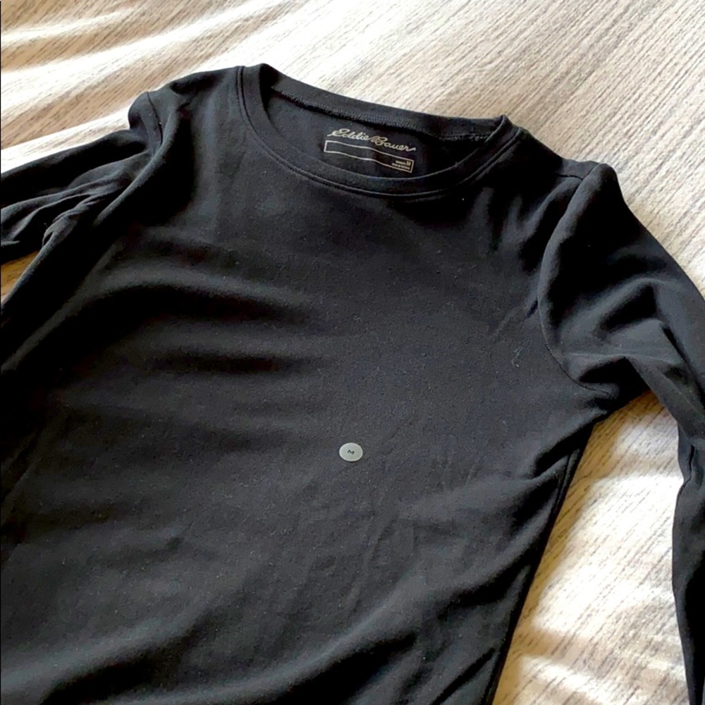 NWT black long sleeve tee